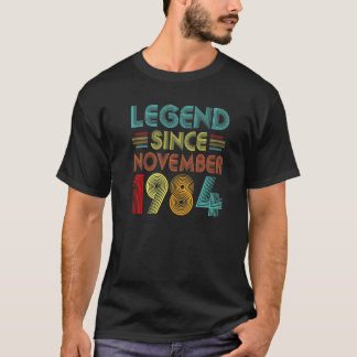 伝説1984年11月38日誕生日レトロ38 Tシャツ