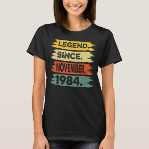 伝説1984年11月38誕生日38年 Tシャツ