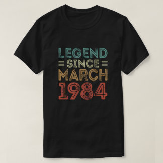 伝説1984年3月誕生日Tシャツ Tシャツ