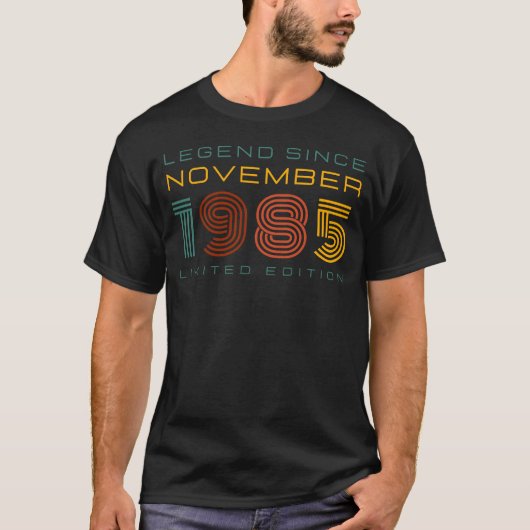 伝説1985年11月以来、限定版メンズ Tシャツ (正面)