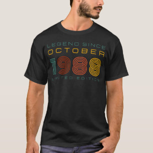 伝説1988年10月以来、限定版メンズ Tシャツ