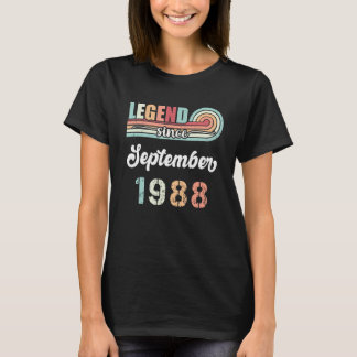 伝説1988年9月以来34歳のヴィンテージB Tシャツ