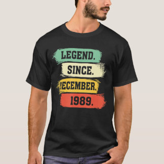 伝説1989年12月u2013ハッピーバースデー tシャツ