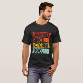 伝説1990年10月以来ヴィンテージ1990年10月Bir Tシャツ (正面フル)