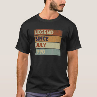 伝説1990年7月以来誕生日33歳の過去 Tシャツ