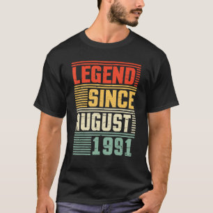 伝説1991威厳がある年ハッピーバースデー31年 Tシャツ