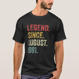 伝説1991威厳がある年30日目ギフト30年 Tシャツ