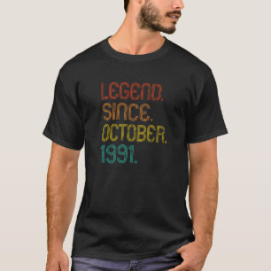 伝説1991年10月レトロ31歳31日 Tシャツ