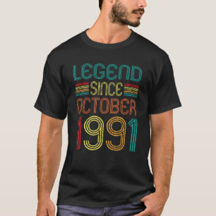 伝説1991年10月レトロ31歳31日 Tシャツ