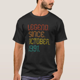 伝説1991年10月レトロ31歳31日 Tシャツ