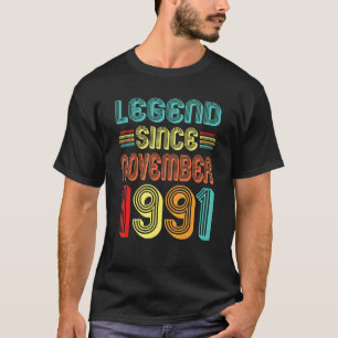伝説1991年11月以来31番目の誕生日レトロ31 Tシャツ