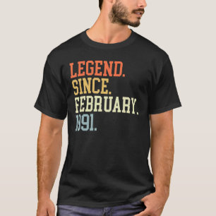伝説1991年2月女男性へ性2月 Tシャツ