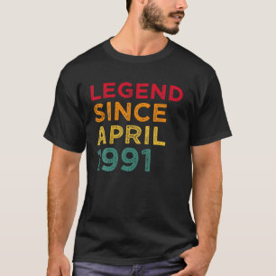 伝説1991年4月30歳の誕生日30歳 Tシャツ