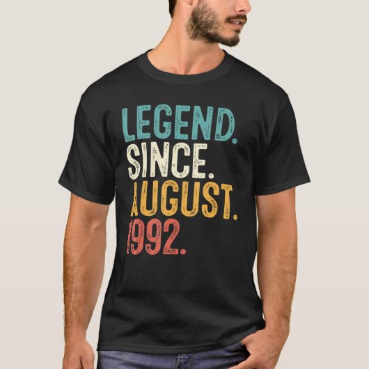 伝説1992威厳がある年30日目30歳M Tシャツ (正面)