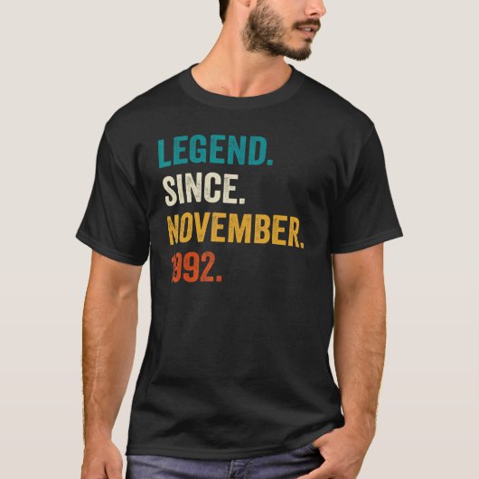伝説1992年11月30日30年 Tシャツ (正面)