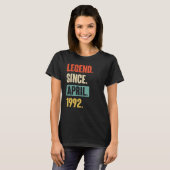 伝説1992年4月から誕生日31st装飾 tシャツ (正面フル)