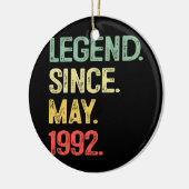 伝説1992年5月30日誕生日30歳 セラミックオーナメント (左)