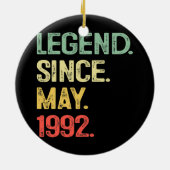伝説1992年5月30日誕生日30歳 セラミックオーナメント (裏面)