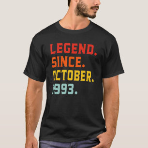 伝説1993年10月29日誕生日ヴィンテージ29 Tシャツ