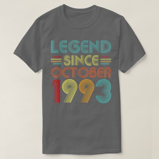 伝説1993年10月29歳29歳 Tシャツ (デザイン正面)