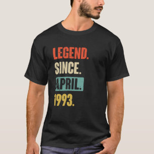 伝説1993年4月から誕生日30位飾り Tシャツ