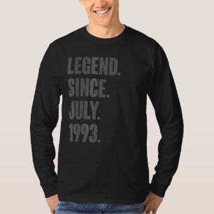 伝説1993年7月以来29歳29誕生日 Tシャツ