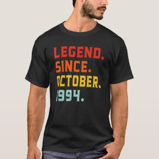 伝説1994年10月28日誕生日ヴィンテージ28 Tシャツ