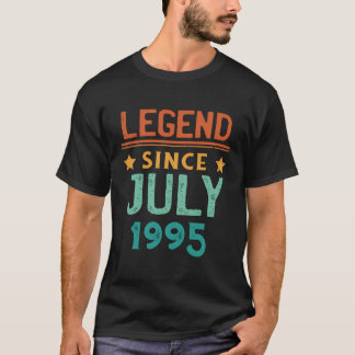 伝説1995年7月レトロ28日誕生日28年 Tシャツ