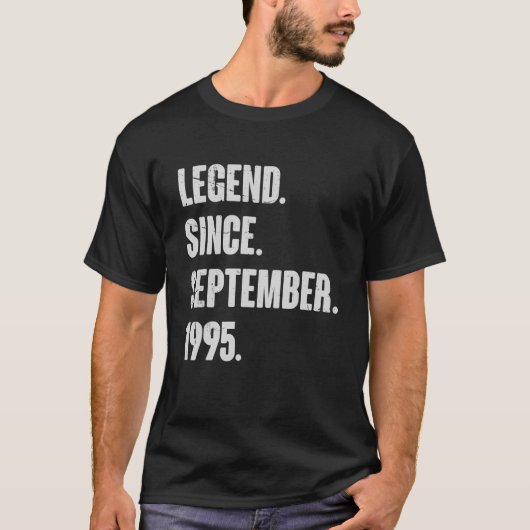 伝説1995年9月以来27歳バレ Tシャツ (正面)