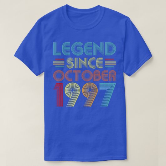 伝説1997年10月25日25歳、誕生日 Tシャツ (デザイン正面)