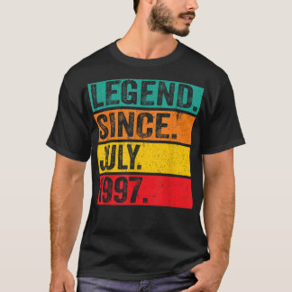 伝説1997年7月25誕生日25歳 Tシャツ
