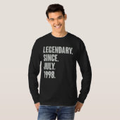 伝説1998年7月24歳24誕生以来 Tシャツ (正面フル)