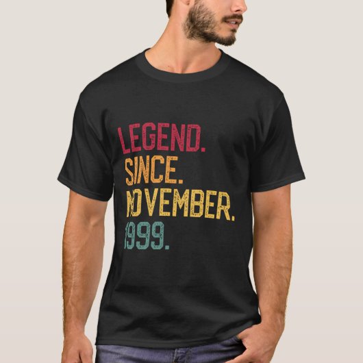 伝説1999年11月21日誕生日ギフト21Y Tシャツ (正面)