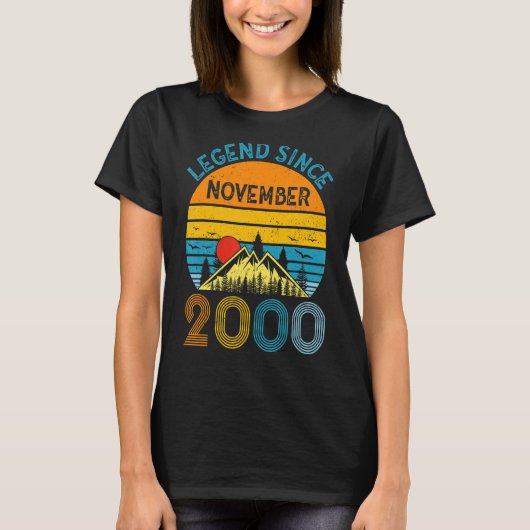 伝説2000年11月22日誕生日22年 Tシャツ (正面)
