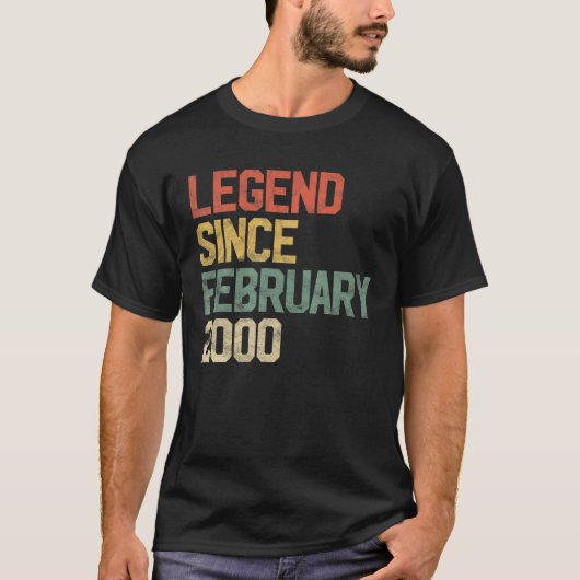 伝説2000年2月21日誕生日プレゼント21Y Tシャツ (正面)