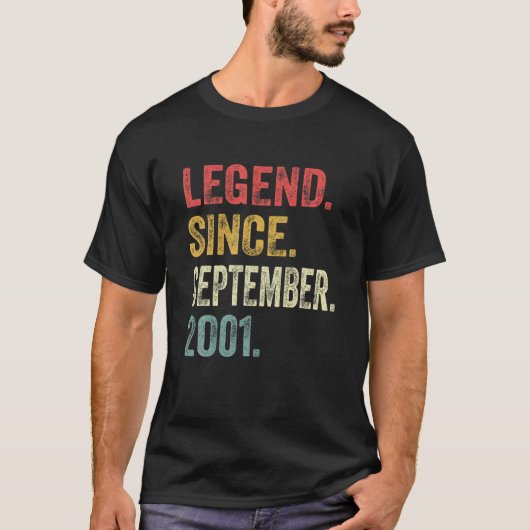 伝説2001年9月20日ギフト20年 Tシャツ (正面)