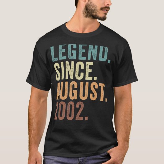 伝説2002威厳がある年20日目20歳B Tシャツ (正面)