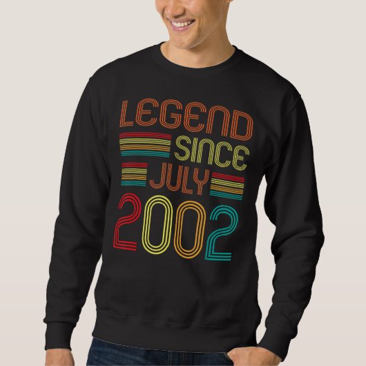 伝説2002年7月以来20歳20誕生日 スウェットシャツ (正面)