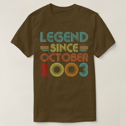 伝説2003年10月19歳19歳 Tシャツ (デザイン正面)