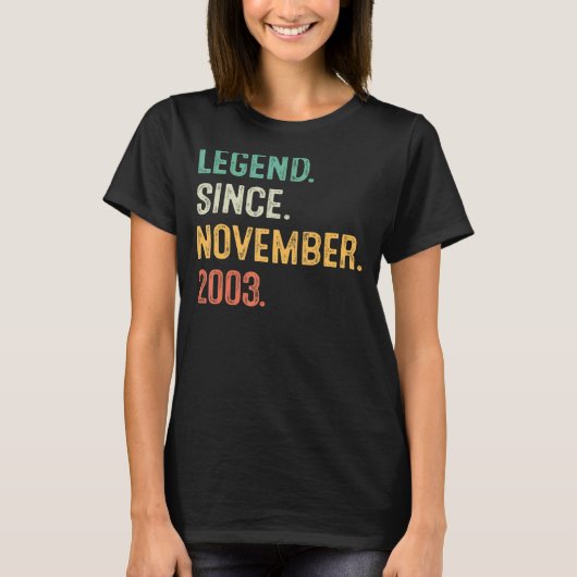 伝説2003年11月19誕生日19年 Tシャツ (正面)