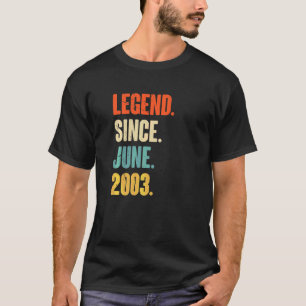 伝説2003年6月以来19歳19誕生日 Tシャツ