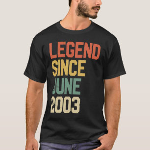 伝説2003年6月18誕生日18歳 Tシャツ