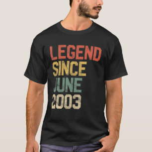 伝説2003年6月18誕生日18歳 Tシャツ
