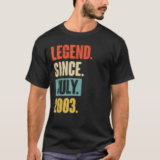 伝説2003年7月以来19歳19誕生日 Tシャツ
