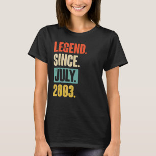 伝説2003年7月以来19歳19誕生日 Tシャツ