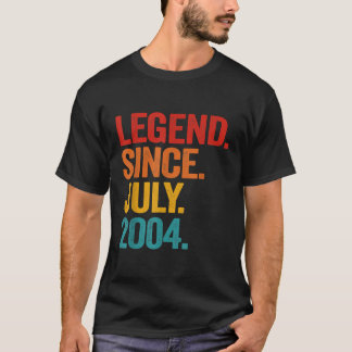 伝説2004年7月以来18誕生日ギフト18年 Tシャツ