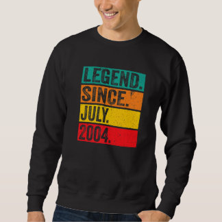伝説2004年7月18歳18誕生日 スウェットシャツ