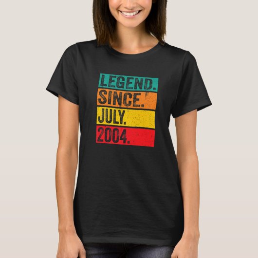 伝説2004年7月18歳18誕生日 Tシャツ (正面)