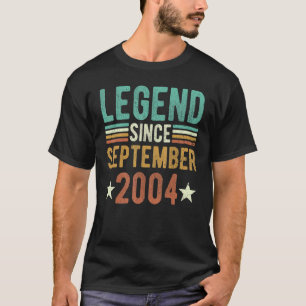 伝説2004年9月以来18歳T型 Tシャツ