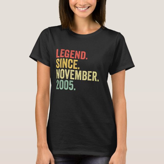 伝説2005年11月17誕生日17年 Tシャツ (正面)